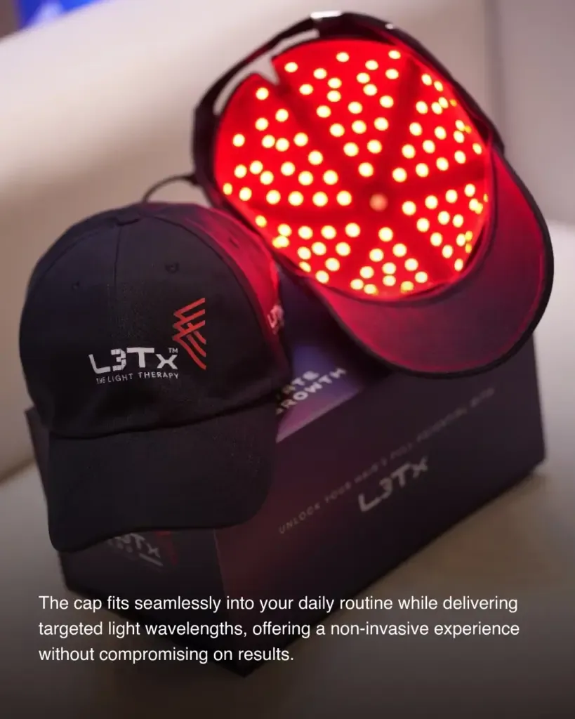 Hair loss treatment using advanced hair light therapy cap