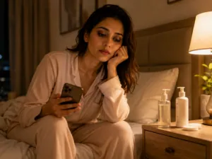 Sleeping with makeup skincare mistake
